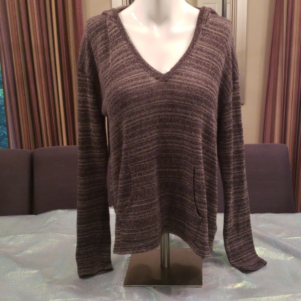nwot Lightweight marled gray volcom hoodie